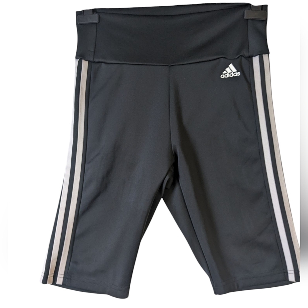 Addidas Primegreen Aeroready Medium Triple Stripe Black And White Shorts
